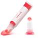 Undone Beauty Lip Life Moisturizing Sheer Balm Lip Tint with Exfoliating Tip for Gentle Dry Skin Removal and Colorless Non-Sticky Gloss - Natural Shea  Jojoba and Rose Hip for Smoothing - Cerise Cerise on Top