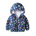 JinBei Jacket Boy Toddler Kids Hooded Jackets Baby Waterproof Windbreaker Hooded Zip Windproof Long Sleeve Coat Cloak Sunscreen Outwear Raincoat Cartoons Thick Clothes Soft Light and Thin 1-7 Years 90 Bleu