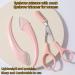 6 Piece Stainless Steel Eyebrow Trimmer & Scissors Set - Pink Makeup Tool for Men & Women - Perfect Eyelash & Hair Grooming - Buy Online on GoSupps.com