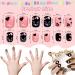 Kalolary 96PCS Kids False Nail Kit - Pre-glue Full Cover Dot Heart Pattern Short Nails with Nail Glue Sticker - Cute Gift for Little Girls - Buy Online on GoSupps.com