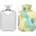 Pineapple Fruit Hot Water Bottle with Cover - 2L Pain Relief Hot Pack for Headaches & Cramps | International Shipping Available - Buy Online on GoSupps.com