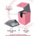 ZLCA Pink PU Leather Card Deck Box - Fits 100+ Single Sleeved MTG Cards - Strong Magnet Closure - Magic Commander TCG Storage Case - Buy Online on GoSupps.com