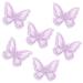 Butterfly Hair Clips Penta Angel 6Pcs Lace Embroidery Flower Butterfly Hair Bow Pins Wedding Hair Accessories for Women Girls Halloween Party Decor (Light Purple)