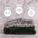 UNIMEIX 2 Pack Spa Headband and Wrist Washband Set - Reusable Soft Makeup Headband for Skincare - BlackGray - Buy Online on GoSupps.com