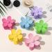 6-Piece Flower Hair Clips Set - Large Slipproof Claw Clips for Women | Matt Finish Assorted Colors - Buy Online on GoSupps.com