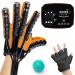 Hand Rehabilitation Robot Gloves 5 trachea independent control 4-pump power 3-modes Stroke Hemiplegia Hand Splint Finger Orthosis Can Be Trained Independently(Size:XL size Color:left hand) XL size left hand