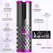 Wireless Cordless Auto Hair Curler: 6 Temp & 11 Timer Settings, USB Rechargeable, Travel-Friendly, Auto Shut Off - Fast Heat Technology - Buy Online on GoSupps.com