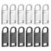 Zipper zipper 12 pieces of metal zip zipper replacement repair set zipper for zipper suitcase jackets backpacks bags