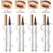 Eyebrow Pencil with 4 Fork Tip 3D Microblading - Magic Eyebrow Pencil Natural Makeup Fine Stroke Magic Eyebrow Pencil Long-Lasting Waterproof Eyebrow Pencil Stay on All Day (Light Brown) - Buy Online on GoSupps.com