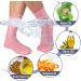 Shop No Lifting X-Large Reusable Silicone Moisturizing Socks for Dry Skin | Non-Slip Spa Socks for Men - Pink & Tan - Buy Online on GoSupps.com