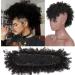 Ultrawave Hair Bun Afro Shaggy Hair Bun Ponytail Extensions With Bangs Ponytail Synthetic Short Curly Mohawk Barrette Wigs for Women Hair Extension Hair Piece (Color : 0012) - Buy Online on GoSupps.com
