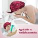 Arqumi Reusable Shower Cap with Ribbon Bow - Waterproof Double-Layer Hair Bonnet for Women Men - Wine Red - Buy Online on GoSupps.com