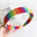 Buy LYWYOUDDKH Women s Autumn Wash Face Plush Headband - Rainbow Striped Elastic Hairband for Styling | International Shipping Available - Buy Online on GoSupps.com