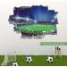 ANHUIB Large 3D Football Stadium Wall Sticker - Boys Bedroom Decor - Soccer Sport Wall Decals for Kids Room - Blue - Buy Online on GoSupps.com