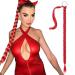Braid Ponytail Extension Long Straight Ponytail Hair Extensions Women Synthetic Hairpieces JHZHONG-DIY Braid Hair Extension with Hair Tie (30inch/red) 30inch red