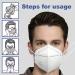 KN95 Face Masks 50 Pack - 10 Colors, Disposable 5-Layer Breathable Dust Mask for Men Women with Elastic Earloop & Nose Bridge Clip - 95% Filter Efficiency - Buy Online on GoSupps.com