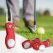 Mile High Life Golf Divot Repair Tool with Magnetic Ball Marker | Foldable All Metal Design with Pop-up Button | Men's Golf Accessories - G-Red - Buy Online on GoSupps.com