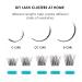 Lash Extension Kit - 120 Lash Clusters Bond & Seal Tweezers | C D Curl Soft Fluffy Reusable False Eyelashes 10-16mm | Premium Eyelash Extensions - Buy Online on GoSupps.com