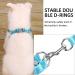 Rennaio Dog Harness No Pull - Adjustable Puppy Harness with 2 Leash Clips Breathable Padded Chest Harness & Leash Set for Small & Medium Dogs - Sky Blue (Size S) - Buy Online on GoSupps.com
