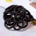 ZBORH 50PCS Black Hair Ties for Women - Seamless Elastic Ponytail Holders, No Damage for Thick Hair - Buy Online on GoSupps.com