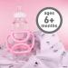 OgoBolli Grippi Baby Bottle Holder and Sensory Teether Toy - Pink - Buy Online on GoSupps.com