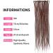 30 Synthetic Dreadlocks Extensions - 20 Strands Pack Soft Crocheted Braids 0.8cm One-Sided Reggae Hip-Hop Hair - Color 30# - Buy Online on GoSupps.com