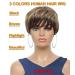 Short Pixie Bob Wig for Black Women in 3 Colors | Human Hair Layered Cut with Bangs - Buy Online on GoSupps.com