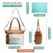 Mominside Leather Diaper Bag Backpack | 14 Pockets | Large Travel Baby Bag with Insulated Pockets & Changing Station - Brown - Buy Online on GoSupps.com