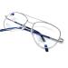 Blue Light Filter Reading Glasses - Venice Silver Metal Pilot for Men & Women - +2.50 Anti Blue Light Computer Glasses for Gamers - Buy Online on GoSupps.com