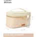Lucky Brand Women's White Floral Print Cosmetics Bag - Travel Makeup & Toiletries Organizer - Buy Online on GoSupps.com
