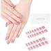 Danni & Toni Half Hardened Gel Nail Films - Aglaia Light Pink & White Ombre Glossy Nail Stickers - 28 Semi-Hardened Nail Wraps - Buy Online on GoSupps.com