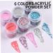 Lot de 6 poudres tremper 6 couleurs de poudre acrylique pour tremper les ongles aucune lampe UV/LED n cessaire kit bricolage longue dur e s chage rapide pour d butants manucure DIY |.Kits - Buy Online on GoSupps.com