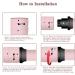 SIQUER 4 in 1 Curling Wand Set - Versatile Beach Waves Curler with Instant Heat 1/2 to 1 1/2 Inch Pink - Ideal for Women | International Shipping Available - Buy Online on GoSupps.com