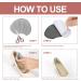 Mivora Heel Cushions - 8 Self-Adhesive Pads for Large Shoes | Anti-Bubble Heel Protectors & Slipping Prevention (Gray) - Buy Online on GoSupps.com