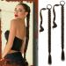 Sofeiyan Long Braid Ponytail Extension with Hair Tie Straight Sleek Wrap Around Hair Extensions Braid Pony Tail Fluffy Natural Soft Synthetic Hairpieces for Women Daily Wear 2Pcs 30 inch 30 Inch (Pack of 2) Black Mixed Brown
