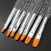 7 Transparent Pen Barrel Nail Pen Painting Line Point Drill Professional Basic Style Diy Nail Set Beauty Gifts