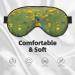 Buy Dragonfly Flower Sleep Mask - Unisex Adjustable Blackout Eye Mask for Travel Home & Yoga - Buy Online on GoSupps.com