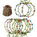 Flower crown 10 pieces hair garland flower wreath hair headband flower wreath hair flower wreath bride flower wreath flower crown headband hair band flowers wedding (a)