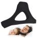 Anti Snoring Chin Straps-Adjustable Comfortable Stop Snoring Devices-Sleep Aid Snore Stopper Solution-Relief Anti-Snore Headband Jaw Belt with Magic for Ease Breathing for Men and Women (Black)