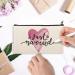 14-Piece 8x5 Inch Blank Craft DIY Canvas Pencil Case - Beige Multipurpose Travel Toiletry Pouch with Black Zipper - Buy Online on GoSupps.com
