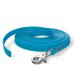 10m towline dog leash 1 carabiner cyan-blue very stable dirt and water repellent 10m for strong dogs cyan blue