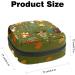 GIAPB Period Bag | Sanitary Napkin Storage & Travel Makeup Pouch - Fox & Leaves Design - Buy Online on GoSupps.com