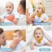 Miyacare 10 Soft & Absorbent Baby Triangle Bibs | 100% Cotton Neckerchiefs for Boys & Girls with Adjustable Buttons - Buy Online on GoSupps.com