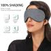 Haskirky Light Blocking Eye Mask for Deep Sleep - Breathable & Adjustable for Men and Women - Ideal for Travel, Yoga, and Meditation - Dark Grey - Buy Online on GoSupps.com