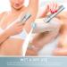 Electric Bikini Trimmer & Facial Hair Remover - Rechargeable IPX7 Waterproof 2-in-1 Hair Removal Kit for Women - Wet/Dry Use for Bikini, Underarm, Leg, Arm, Face - Parisian Blue - Buy Online on GoSupps.com