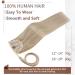 Runature 35cm Real Hair Braid Extensions - Blonde Highlights Ponytail | 70g Remy Human Hair #16/22 - Buy Online on GoSupps.com