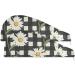 Daisy Flower Black White Plaid Hair Towel 2 Pack | Super Absorbent Quick Dry Hair Turbans for Women & Girls - Buy Online on GoSupps.com