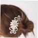 FRCOLOR Hairpins Hair Accessories Crystal Hair Charms Hair Accessory for Women Hair Jewels for Women Hair Gems for Women Wedding Hair Ornaments Hair Clip Over Flower Pearl Comb Bride - Buy Online on GoSupps.com