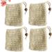 HAPINARY 4pcs Soap Storage Bag Bubble Maker Bag Foaming Net Facial Net Face Washing Bag Soap Holder - Buy Online on GoSupps.com