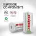 Tenergy Centura 1.2V NiMH D Batteries - 8000mAh Low Self Discharge Rechargeable D Cells Pre-Charged UL Certified 2 Pack - International Shipping Available - Buy Online on GoSupps.com